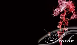 Smoke | Winged Whispers | Birds and neon smoke on black