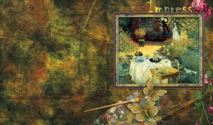 Impressionist Essence | Nature's Canvases on Textured Backdrops