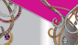 Opulent Elegance | Luxurious Gems and Sparkling Jewelry on Grey
