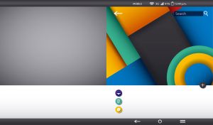 Mobile wallpaper with abstract rectangles and circles on gray and white