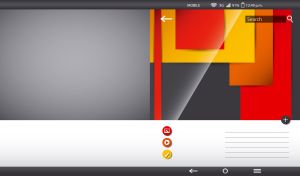 Mobile wallpaper with abstract overlapping rectangles on gray and white