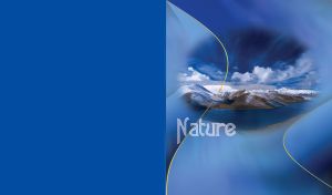 Nature | Evoking Landscapes and Skies in gradient vignettes against monocolor backgrounds