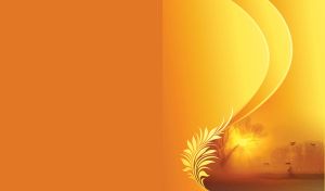 Tree with some birds on a orange background