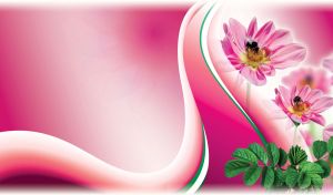 Floral and Wavy | Blossoms and Insects on Gradient Hues