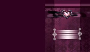 Diamond brooch in the shape of heart