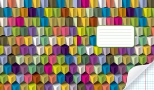 Silicone 3D colorful cubes seamless pattern design