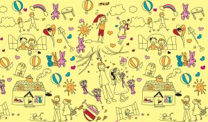 Kids' Doodles | Imaginary Worlds in Soft Colors
