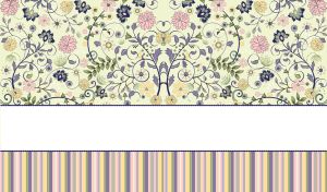 Pastel Florals | Patterns and Stripes on Yellow Green