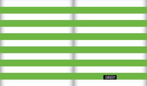 Horizontal green stripes pattern on a white background