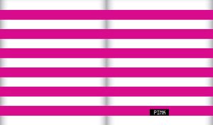 Horizontal fuchsia stripes pattern on a white background