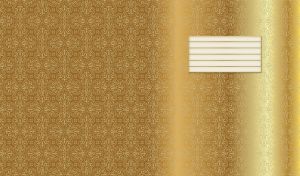 Seamless yellow gold batik pattern with a golden gradient