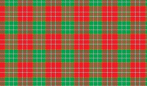 Red and green scottish plaid seamless pattern