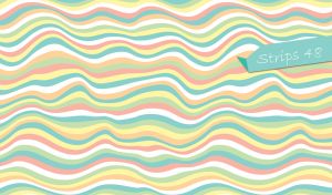A wavy striped seamless pattern of a pastel color pallet
