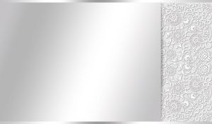 Seamless floral lace pattern on a pastel white gradient