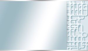 Seamless geometrical pattern on a pastel teal gradient