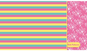 Vibrant Kids' Patterns | Playful Elements on Colorful Panels