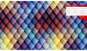 Modern seamless braided pattern with 3d multicolor rhombuses