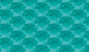 Light teal propellers 3D seamless abstract pattern