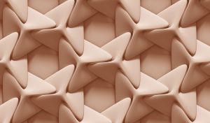 Beige-pink propellers 3D seamless abstract pattern
