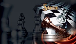 White pawn overthrow the black king into the void