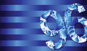 Floral Ninety Six | Artistic Numbers on Bold Stripes