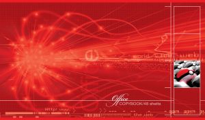 Vector illustration of a red high tech designed backdrop