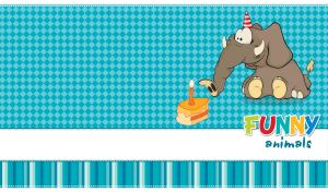 Funny Animals | Whimsical Animated Characters on Rhombus Patterns