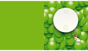 Cartoon dog with a tennis ball on a green background with a ball digital pattern