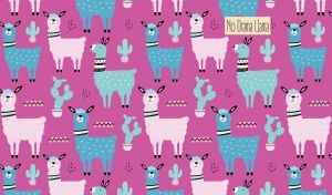 Llamas & Flamingos | Seamless Animated Patterns