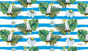 Tropical | Hand-drawn Fauna & Foliage in Seamless Patterns