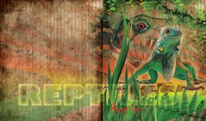 Reptiles | Exotic Animals against Artistic Rainforest Backdrops