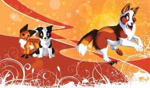Sparkled Canine Chronicles | Adventures of Playful Cartoon Dogs in Colorful Realms