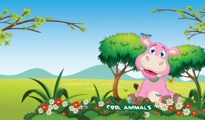 Jungle Joy | Cool Animals in Blue and Green Cartoon Scenes