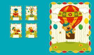 Cool Bear | An Eventful Day of Joy and Humor | on Teal