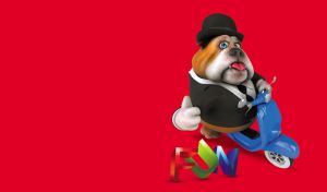 Fun | 3D Animals in Suits Riding Stylish Wheels on Vibrant Backdrops