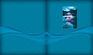 Frames on Batik | Waterscape miniatures against batik fabric