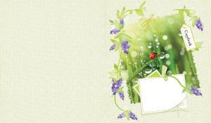 Floral & Fauna Art on Pastel | Nature's Charm on Soft Textures