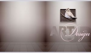 Brightening the Twilight by Calvin Nicholls in a brown hall of an art gallery