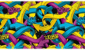 Graffiti Style | Dynamic Street Art Patterns on Black