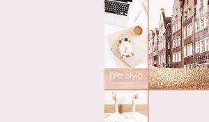 Life Style Collage | Pale Pink Fusion of Comfort and Elegance