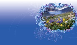 Romantic Scapes | Nature in Ornamental Oval Frames in Gradient Hues