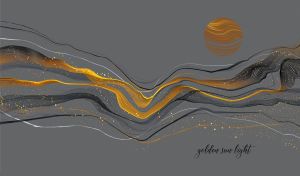 Sun and Mountains | Abstract Minimalist Arts