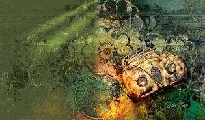 Retro Cars | Fantasy Scenes on Grunge and Steampunk Wallpapers