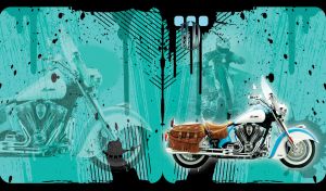 Choppers | Dream Motorcycles Meet Ink-Blot Monochromes