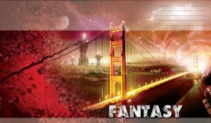 Alien attack on the Golden Gate Bridge lights up the ominous maroon sky