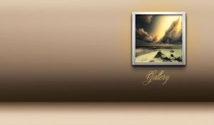 Waves crash on rocks in the sea storm in a white square frame on the wall