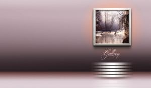 Branch is frozen in the winter lake and the ice reflects the sky and forest