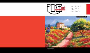 French Landscape by Jean Marc Janiaczyk on red and white background