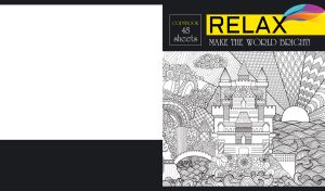 Castle at sunrise outlines on a white and black background