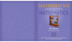 Subject Notebook Cover | Learning Tools and Famous Quotes on Vivid Monochromes